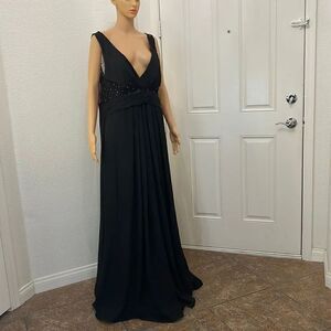 Light In The Box Black Dress Beaded Sequins Sheer Bra Elegant Formal Celebration